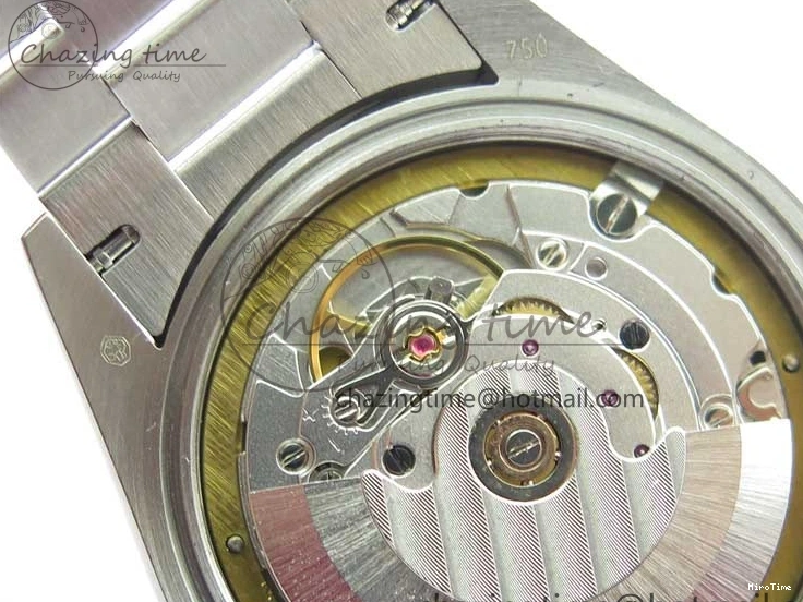 MiroTime 0309 SmoothTexture Day-Date 36mm 128239 SS Crystal BP Best Edition Black MOP Crystal Marker Dial on SS President Bracelet A 2681